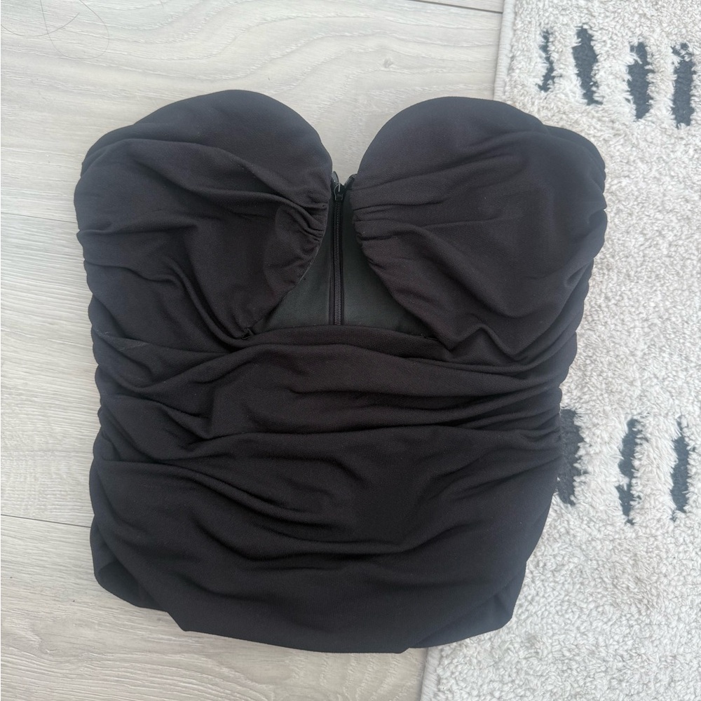 Black bustier tube top from Isalis in NYC- size small so so cute